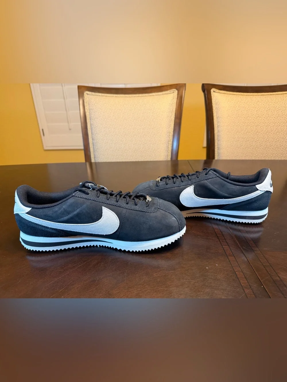 New Nike Cortez Black White Sneaker Shoes Size US 11